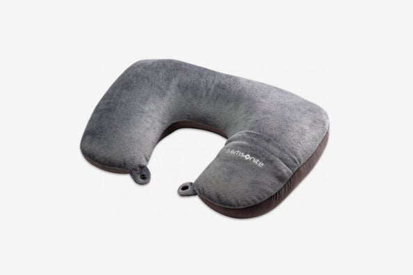 Samsonite Magic 2-in-1 Travel Pillow with Pocket.